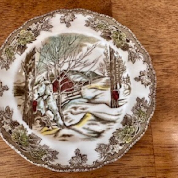 Vintage Johnson Brothers Friendly Village Side Plate Sugar‎ Maples Scene - Picture 3 of 4